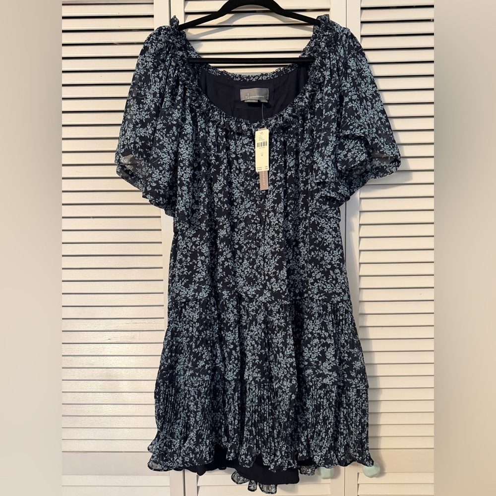 Anthropologie floral swing dress